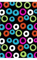 Bullet Journal Notebook Colorful Circles 5: 112 Page Numbered Graph Style Grid Bullet Journal with Index Pages and Key Pages in Portable 6 X 9 Size.