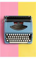 Pop Art Typewriter Notebook: Pastel Pop Writers Journal - 120-Page Lined(4 Designer Notebooks)