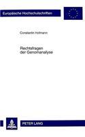 Rechtsfragen Der Genomanalyse
