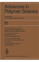 Advances in Polymer Science / Fortschritte Der Hochpolymeren-Forschung