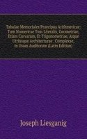 Tabulae Memoriales Praecipua Arithmeticae: Tum Numericae Tum Literalis, Geometriae, Etiam Curvarum, Et Trigonometriae, Atque Utriusque Architecturae . Complexae, in Usum Auditorum (Latin Edition)