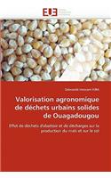 Valorisation agronomique de déchets urbains solides de Ouagadougou