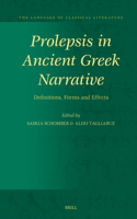 Prolepsis in Ancient Greek Narrative