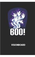 BOO! - Visionboard: Halte deine Visionen schriftlich fest und motiviere dich jeden Tag aufs Neue, wenn du das Buch öffnest und das geschriebene durchliest!