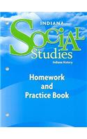 Harcourt Social Studies: Homework & Practice Book Student Edition Grade 4 Indiana