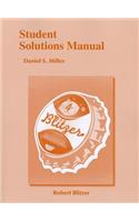 Student Solutions Manual for Introductory & Intermediate Algebra for College Students