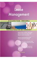 Lease Management A Complete Guide - 2020 Edition