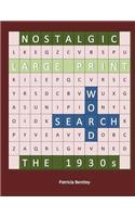 Nostalgic Large Print Word Search