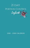 21 Day Portion Control Log Book 2100 - 2300 Calories