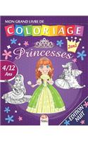 Mon grand livre de coloriage - Princesses - 2 en1 - Edition nuit
