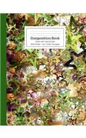 Composition Book Green with Colorful Stars Wide Ruled