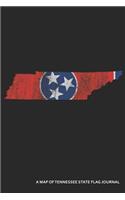 A Map of Tennessee State Flag Journal: Blank Lined Journal