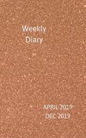 Weekly Diary April 2019-Dec 2019