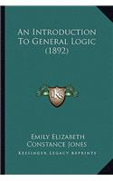 Introduction to General Logic (1892)