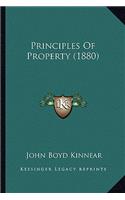 Principles Of Property (1880): (English)