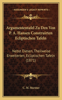 Argumententafel Zu Den Von P. A. Hansen Construirten Ecliptischen Tafeln