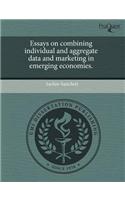 Essays on Combining Individual and Aggregate Data and Marketing in Emerging Economies.: (English)