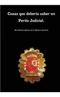 Cosas que debería saber un Perito Judicial. COSAS QUE DEBERIA SABER TODO PERITO JUDICIAL.