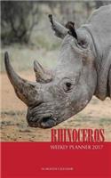 Rhinoceros Weekly Planner 2017