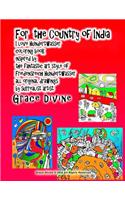 For the Country of India I love Hundertwasser coloring book inspired by the fantastic art style of Friedensreich Hundertwasser all original drawings by surrealist ar tist Grace Divine