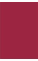 Journal Ruby Red Color Simple Plain Ruby Red