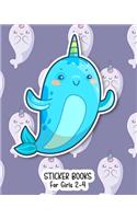 Sticker Books For Girls 2-4: Blank Permanent Sticker Book