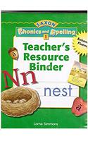 Phonics & Spelling 1 Teacher Resource Binder (Saxon Phonics & Spelling 1)
