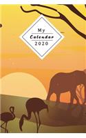 My Calendar 2020: Your Own Weekly, Monthly And Yearly Planner For 2020 With Beautiful Design