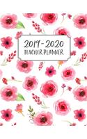 Teacher Planner 2019-2020: Lesson Planner for Academic Year July 2019 - June 2020, 7 Subject Weekly Lesson Planner + Monthly Calendar View, Comes with Goals Section + Notes, C