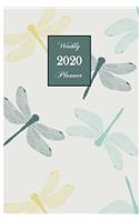 2020 Weekly Planner: Dragonfly 6 x 9 inch 150 Pages Year Months Weeks Calendar, Schedule, and Organizer plus Dot Grid Pages (January 2020 - December 2020)