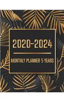 2020-2024 Monthly Planner 5 Years