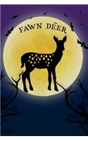 Fawn Deer Notebook Halloween Journal