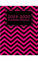 2019-2020 Academic Planner: Art Pink Book, Two year Academic 2019-2020 Calendar Book, Weekly/Monthly/Yearly Calendar Journal, Large 8.5" x 11" Daily journal Planner, 24 Months 