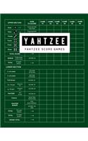 Yahtzee Score Game: Yahtzee Games Record Score, Scoresheet Keeper Notebook, Yahtzee Score Sheet, Yahtzee Score Card, Write in the Player Name and Record Dice Thrown, 10