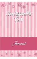 Tau SIGMA Phi: Line Ruled Sorority Girls Journal - Great Present for Big or Lil Sister
