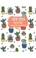 2019-2023 Cactus Five Year Planner: 60 Months Calendar, Monthly Schedule Organizer with Inspirational Quotes