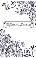 Reflections Journal: Blank Journal Where You Can Write Your Reflections 5.5 X 8.5 in