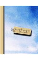 Graph Paper Notebook: Large Sparkle Glitter School or Academic Graph Notebook for Girls and Women - Electric Blue Reflective Sparkle