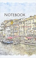 Notebook: Venice Italy Architecture Channel Buildings Italian Gondola Water Building History Europe