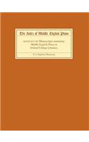 Index of Middle English Prose