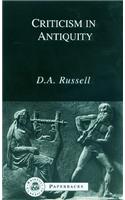 Criticism in Antiquity