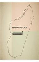 Outline Map of Madagascar Journal: Take Notes, Write Down Memories in this 150 Page Lined Journal