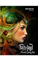 Fairyland Grayscale Coloring Book