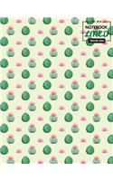 Notebook Lined: Notebook Cute Cactus: Notebook blank paper ruled: Notebook Journal Diary, 110 Lined pages, 8.5" x 11"