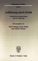 Aufklarung Durch Kritik