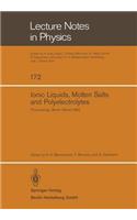 Ionic Liquids, Molten Salts, and Polyelectrolytes