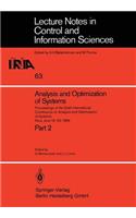 Analysis and Optimization of Systems