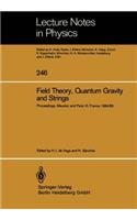 Field Theory, Quantum Gravity and Strings: Proceedings of a Seminar Series Held at Daphe, Observatoire de Meudon, and Lpthe, Université Pierre Et Marie Curie, Paris, Between October 1984 and 