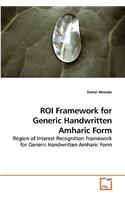 ROI Framework for Generic Handwritten Amharic Form