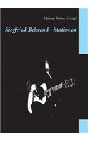 Siegfried Behrend - Stationen